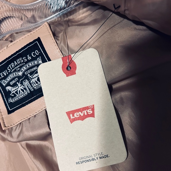 Levi’s Strauss Faux Tan Moto Jacket Size Small, Brand New , Never Worn - Picture 4 of 14